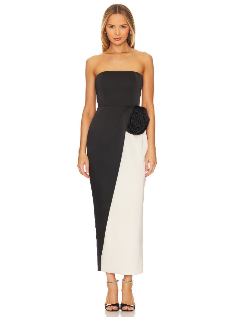 NWT Ronny Kobo Pradova Strapless Midi Dress XS REVOLVE $600